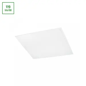 60x60 LED panel, 36W - 119lm/W, 4000K, vit ram, f�r inbyggnad/utanp�liggande - Dimbar : Inte dimbar, Kul�r : Neutral